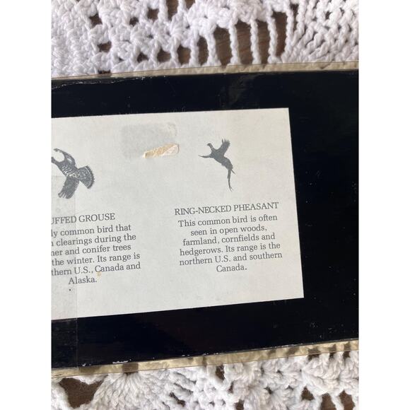 Vintage Barlow Game Bird Coasters: 1980s Wood Coaster Set - Picture 7 of 10